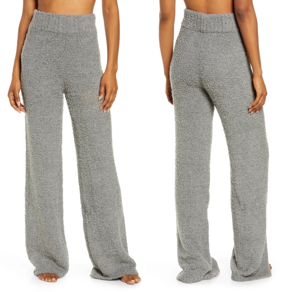 Skims S/M Cozy Knit Boucle Sweater Tank + Pants Set in Smoke Grey - Picture 9 of 10